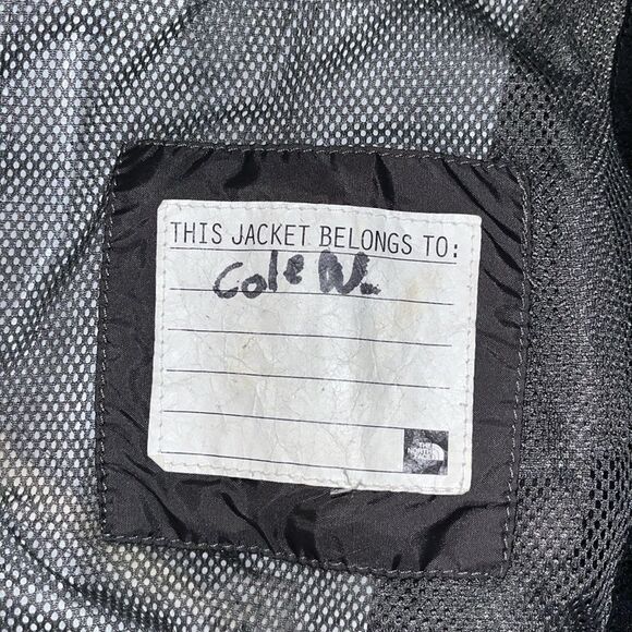 Hooded Black/White North Face Hyvent Waterproof Rain Parka Coat Jacket Youth XS - Picture 5 of 8